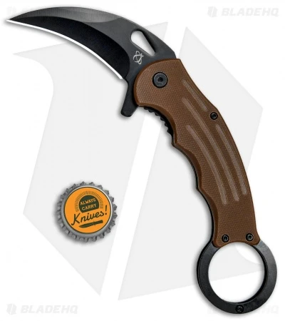 Mantis Karambit Spring Assisted Knife Coyote Brown G-10 (2.75" Black) 4 Mantis Karambit Spring Assisted Knife Coyote Brown G-10 (2.75" Black) - Image 4