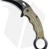 Mantis Karambit Spring Assisted Knife Tan G-10 (2.75" Black)