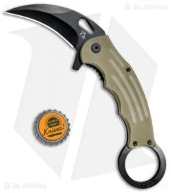 Mantis Karambit Spring Assisted Knife Tan G-10 (2.75" Black) 7 Mantis Karambit Spring Assisted Knife Tan G-10 (2.75" Black) -EOSS Knives Shop Mantis Karambit SA Tan G 10 Black MANMK5T BHQ 56617 jr bottlecap