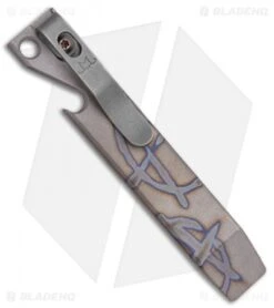 Maverick Customs 4" Ti Pocket Pry Bar Bottle Opener Tool - Anarchy Flamed