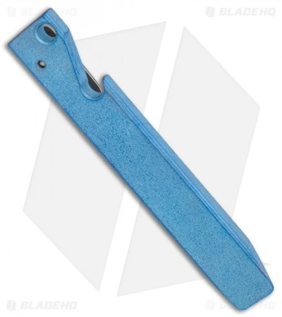 Maverick Customs 4" Ti Pocket Pry Bar Tool - Light Blue 2 Maverick Customs 4" Ti Pocket Pry Bar Tool - Light Blue - Image 2