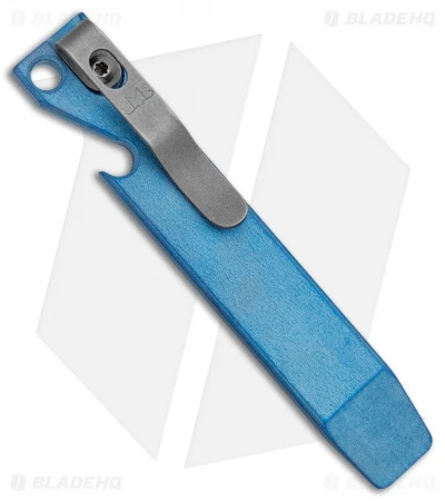 Maverick Customs 4" Ti Pocket Pry Bar Tool - Light Blue 1 Maverick Customs 4" Ti Pocket Pry Bar Tool - Light Blue