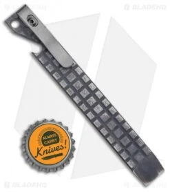 Maverick Customs Pocket Pry Bar Tool Black Ti Bottle Opener- (5.25"Fragtanium) 5 Maverick Customs Pocket Pry Bar Tool Black Ti Bottle Opener- (5.25"Fragtanium) -EOSS Knives Shop Maverick Customs 5.25in Ti Pocket Pry Bar Bottle Opener Tool Black Gray Frag BHQ 136033 jr bottlecap