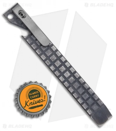 Maverick Customs Pocket Pry Bar Tool Black Ti Bottle Opener- (5.25"Fragtanium) 3 Maverick Customs Pocket Pry Bar Tool Black Ti Bottle Opener- (5.25"Fragtanium) - Image 3