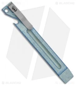 Maverick Customs 5.25" Titanium Pocket Pry Bar Bottle Opener - Fuller Blue/Green