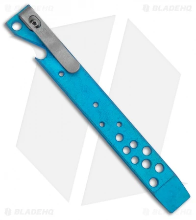 Maverick Customs Ti Pocket Pry Bar And Bottle Opener (5.5" Aqua) 1 Maverick Customs Ti Pocket Pry Bar And Bottle Opener (5.5" Aqua)