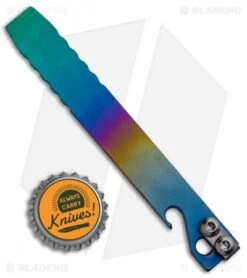 Maverick Customs 5" Titanium Pocket Pry Bar Tool Bottle Opener - Spectrum 5 Maverick Customs 5" Titanium Pocket Pry Bar Tool Bottle Opener - Spectrum -EOSS Knives Shop Maverick Customs 5in Ti Pocket Pry Bar Bottle Opener Spectrum BHQ 86285 jr bottlecap