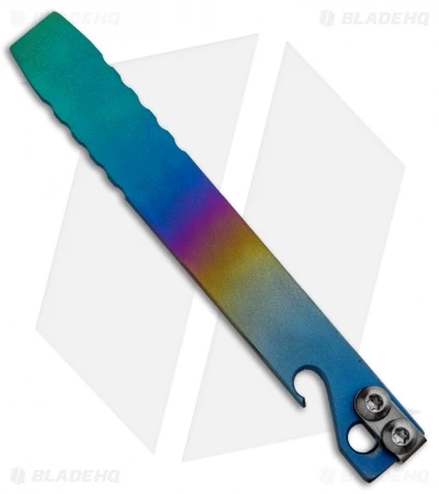 Maverick Customs 5" Titanium Pocket Pry Bar Tool Bottle Opener - Spectrum 2 Maverick Customs 5" Titanium Pocket Pry Bar Tool Bottle Opener - Spectrum - Image 2