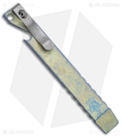 Maverick Customs 5" Ti Pocket Pry Bar Bottle Opener Tool - Yellow Milled 1 Maverick Customs 5" Ti Pocket Pry Bar Bottle Opener Tool - Yellow Milled