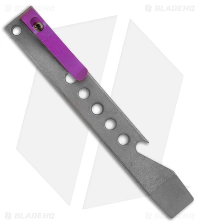 Maverick Customs Pocket Pry Bar Tool SW/Violet Titanium 5 Hole (5") 1 Maverick Customs Pocket Pry Bar Tool SW/Violet Titanium 5 Hole (5")