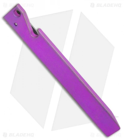 Maverick Customs 5" Ti Pocket Pry Bar Tool - Purple Frag 2 Maverick Customs 5" Ti Pocket Pry Bar Tool - Purple Frag - Image 2
