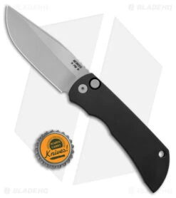 McNees Knives MAC2 AutoMac Knife Black Aluminum (3.5" Bead Blast MagnaCut) -EOSS Knives Shop McKnees Knives MAC2 Auto Black MagnaCut BHQ 176225 jr bottlecap