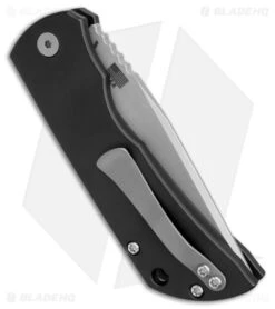 McNees Knives MAC2 AutoMac Knife Black Aluminum (3.5" Bead Blast MagnaCut) -EOSS Knives Shop McKnees Knives MAC2 Auto Black MagnaCut BHQ 176225 jr side
