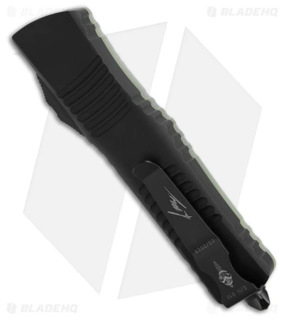 Microtech Combat Troodon Hellhound Razor OTF Auto Jade Green/Black (4" Black) 2 Microtech Combat Troodon Hellhound Razor OTF Auto Jade Green/Black (4" Black) - Image 2
