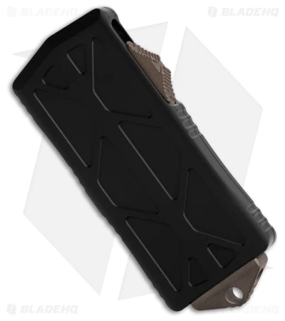 Microtech Exocet Dagger CA Legal OTF Automatic Knife Black (1.9" Bronze AP Serr) 2 Microtech Exocet Dagger CA Legal OTF Automatic Knife Black (1.9" Bronze AP Serr) - Image 2