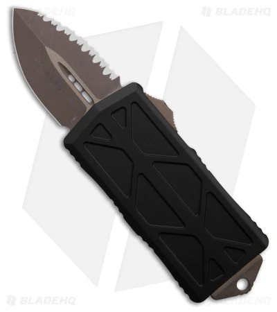 Microtech Exocet Dagger CA Legal OTF Automatic Knife Black (1.9" Bronze AP Serr) 1 Microtech Exocet Dagger CA Legal OTF Automatic Knife Black (1.9" Bronze AP Serr)