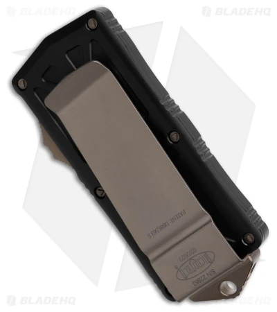 Microtech Exocet Dagger CA Legal OTF Automatic Knife Black (1.9" Bronzed Serr) 3 Microtech Exocet Dagger CA Legal OTF Automatic Knife Black (1.9" Bronzed Serr) - Image 3