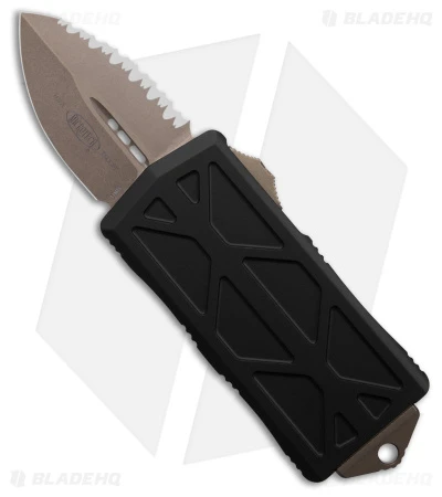 Microtech Exocet Dagger CA Legal OTF Automatic Knife Black (1.9" Bronzed Serr) 1 Microtech Exocet Dagger CA Legal OTF Automatic Knife Black (1.9" Bronzed Serr)