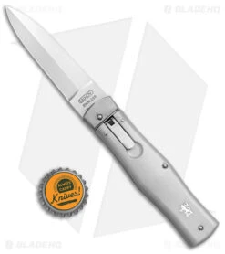 Mikov 241 Predator Lever Lock Automatic Knife Silver ABS (3.75" Polish 420) -EOSS Knives Shop Mikov 241 Bily LL Auto Silver Polish BHQ 152778 jr bottlecap
