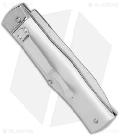 Mikov 241 Predator Lever Lock Automatic Knife Silver ABS (3.75" Polish 420) -EOSS Knives Shop Mikov 241 Bily LL Auto Silver Polish BHQ 152778 jr side