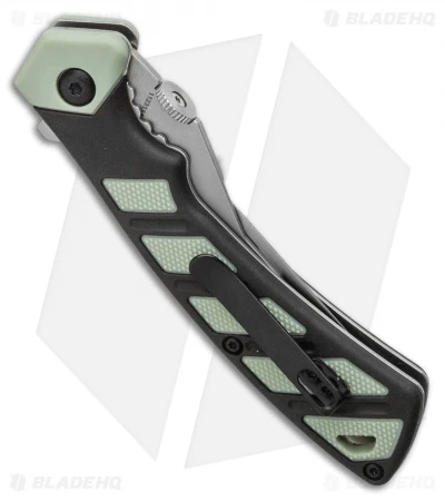 Old Timer Replaceable Blade Knife Black/Green Rubber FRN (2.75" Satin) 3 Old Timer Replaceable Blade Knife Black/Green Rubber FRN (2.75" Satin) - Image 3