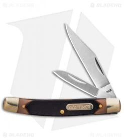 Old Timer Traditional Pocket Knife/Leather Keychain Set -EOSS Knives Shop Old Timer Trapper w Leather Keychain BHQ 123465 td knife