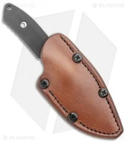 Pro-Tech George SBR Fixed Blade Knife Black G-10 (3.25" Satin) Leather Sheath 6 Pro-Tech George SBR Fixed Blade Knife Black G-10 (3.25" Satin) Leather Sheath -EOSS Knives Shop Pro Tech George SBR Fixed Blade Black G 10 Satin BHQ 126221 jr sheath