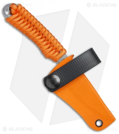 Rainier Knives Fastpak Fixed Blade Knife Orange Paracord (2.8" Stonewash) 3 Rainier Knives Fastpak Fixed Blade Knife Orange Paracord (2.8" Stonewash) - Image 3