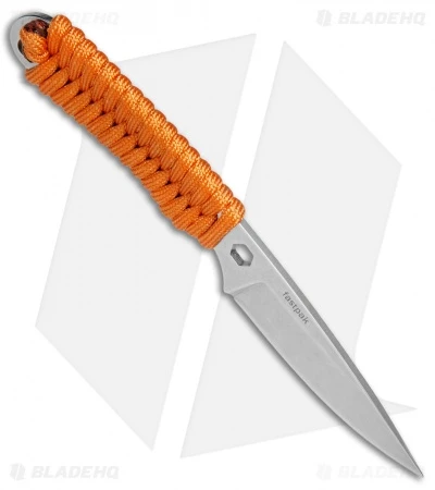 Rainier Knives Fastpak Fixed Blade Knife Orange Paracord (2.8" Stonewash) 2 Rainier Knives Fastpak Fixed Blade Knife Orange Paracord (2.8" Stonewash) - Image 2