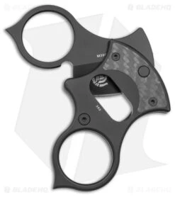 Red Horse Knife Works Condor Cutter Cigar Cutter Carbon Fiber ( Black) 6 Red Horse Knife Works Condor Cutter Cigar Cutter Carbon Fiber ( Black) -EOSS Knives Shop Red Horse Knife Works Condor Cutter Cigar Cutter CF PVD Black BHQ 147388 jr open