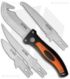 Schrade Old Timer Interchangeable Switch-It Knife Black/Orange Polymer 1129767