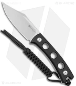 SENCUT Waxahachie Fixed Blade Knife Black G-10 (3.7" Satin) SA11A