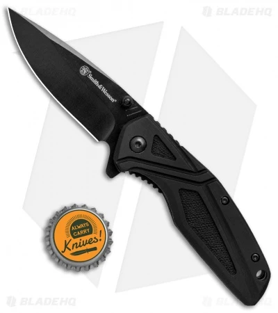 Smith & Wesson Liner Lock Folding Knife Black (3" Black) 1084308 4 Smith & Wesson Liner Lock Folding Knife Black (3" Black) 1084308 - Image 4