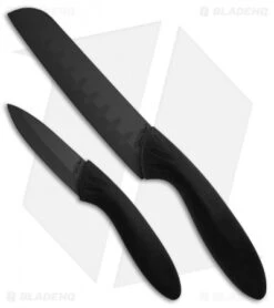Stone River Gear Two Piece Black Ceramic Knife Set - SRG23CKB