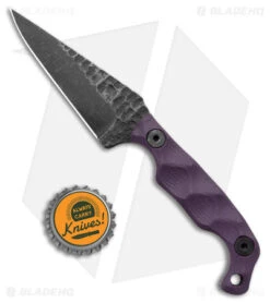 Stroup Knives Mini EDC Fixed Blade Knife Purple G-10 (3.1" Black SW) 7 Stroup Knives Mini EDC Fixed Blade Knife Purple G-10 (3.1" Black SW) -EOSS Knives Shop Stroup Knives Mini EDC Fixed Blade Purple G 10 Black SW BHQ 175255 jr bottlecap