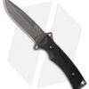 Tekut Drop Point Fixed Blade Knife Black G-10 (4.5" Black Stonewash) HK2608