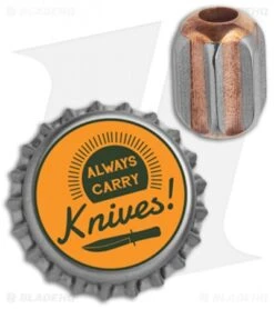 TiSurvival Copper/Ti Hex XL Lanyard Bead - Anodized 5 TiSurvival Copper/Ti Hex XL Lanyard Bead - Anodized -EOSS Knives Shop TiSurvival Copper Ti Hex XL Anodized BHQ 135554 jr bottlecap