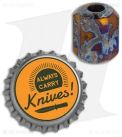 TiSurvival Slip Lanyard Bead - Sandblasted Anodized 5 TiSurvival Slip Lanyard Bead - Sandblasted Anodized -EOSS Knives Shop TiSurvival Slip Bead Sandblasted Anodized BHQ 135556 jr bottlecap