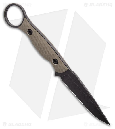 Toor Knives Anaconda Fixed Blade Knife Covert Green G-10 (3.75" Black) 2 Toor Knives Anaconda Fixed Blade Knife Covert Green G-10 (3.75" Black) - Image 2