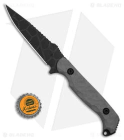 Toor Knives Darter Fixed Blade Knife Vapor Gray G-10 (4.25" Black) -EOSS Knives Shop Toor Knives Darter FBK Vapor Gray G10 4in Black BHQ 178798 td size