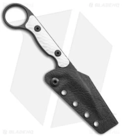 Toor Knives Jank Shank Tactical Fixed Blade Knife White G-10 (3" Black) 6 Toor Knives Jank Shank Tactical Fixed Blade Knife White G-10 (3" Black) -EOSS Knives Shop Toor Knives G 10 Jank Shank Shadow Black Tactical Fixed Blade White BHQ 139082 jr sheath