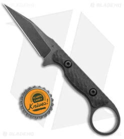 Toor Knives Jank Shank Carbon Tactical Fixed Blade Knife Black G-10 (3" Black) -EOSS Knives Shop Toor Knives G 10 Jank Shank Shadow Carbon Fixed Blade Black BHQ 139080 jr bottlecap