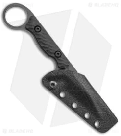 Toor Knives Jank Shank Carbon Tactical Fixed Blade Knife Black G-10 (3" Black) -EOSS Knives Shop Toor Knives G 10 Jank Shank Shadow Carbon Fixed Blade Black BHQ 139080 jr sheath