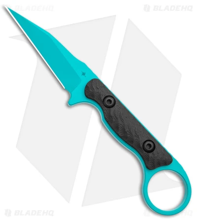 Toor Knives Jank Shank Tactical Fixed Blade Knife Black G-10 (3" Teal) 1 Toor Knives Jank Shank Tactical Fixed Blade Knife Black G-10 (3" Teal)