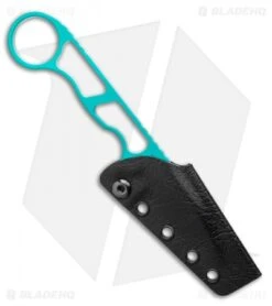 Toor Knives Jank Shank Teal Tactical Fixed Blade Knife (3" CPM-S35VN) 6 Toor Knives Jank Shank Teal Tactical Fixed Blade Knife (3" CPM-S35VN) -EOSS Knives Shop Toor Knives Jank Shank Teal Fixed Blade Knife 3.0 BHQ 123649 LS Sheath