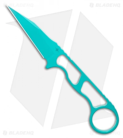 Toor Knives Jank Shank Teal Tactical Fixed Blade Knife (3" CPM-S35VN) 1 Toor Knives Jank Shank Teal Tactical Fixed Blade Knife (3" CPM-S35VN)