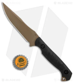 Toor Knives Krypteia Stealth Fixed Blade Knife Ebony G-10 (4" Tan) -EOSS Knives Shop Toor Knives Krypteia Stealth Fixed Blade Ebony Tan BHQ 160955 jr bottlecap