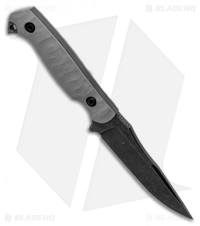 Toor Knives Krypteia Stealth Fixed Blade Knife Gray G-10 (4" Black Stonewash) 2 Toor Knives Krypteia Stealth Fixed Blade Knife Gray G-10 (4" Black Stonewash) - Image 2