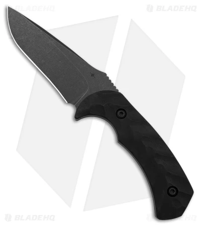 Toor Knives Mullet Fixed Blade Knife Ebony Wood (4" Black) 1 Toor Knives Mullet Fixed Blade Knife Ebony Wood (4" Black)