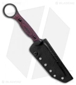 Toor Knives Serpent Fixed Blade Knife Venom Black G-10 (3.75" Black) -EOSS Knives Shop Toor Knives Serpent Fixed Blade Knife Venom Black G 10 3.75 Black BHQ 134385 LS Sheath